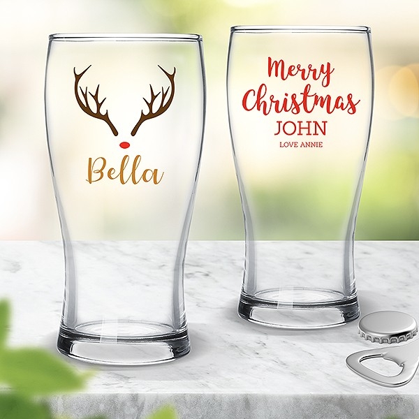 Colour Printed Standard Beer Glasses