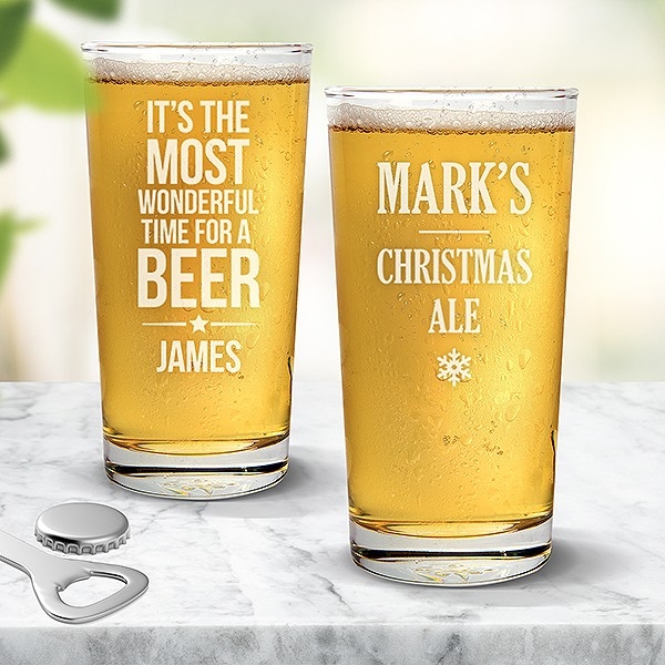 Christmas Pint Glasses