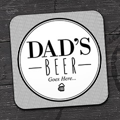 Dad Square Coasters