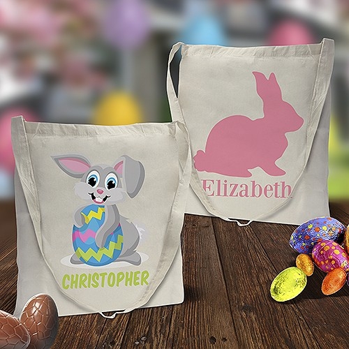 Easter Calico Tote Bags