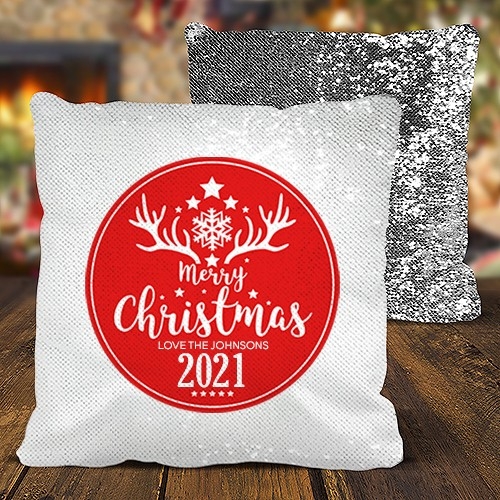 Christmas Sequin Cushion Covers