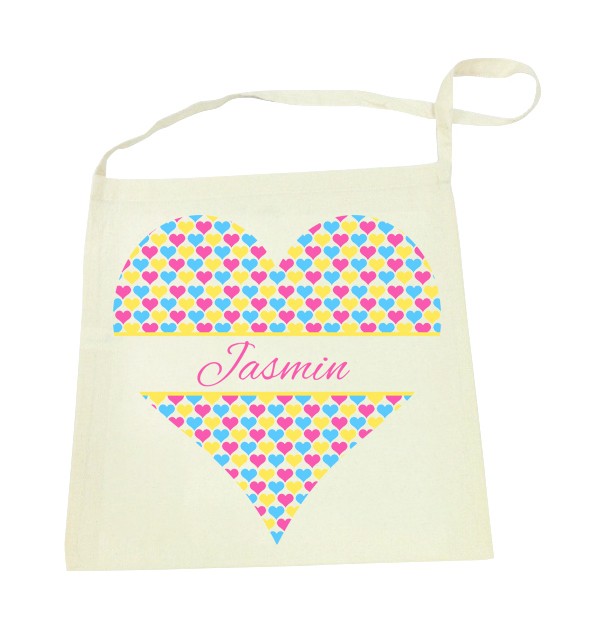 Heart Calico Tote Bag