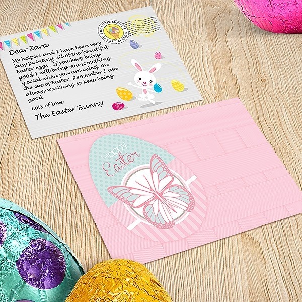 Easter Postcard, Butterfly Design