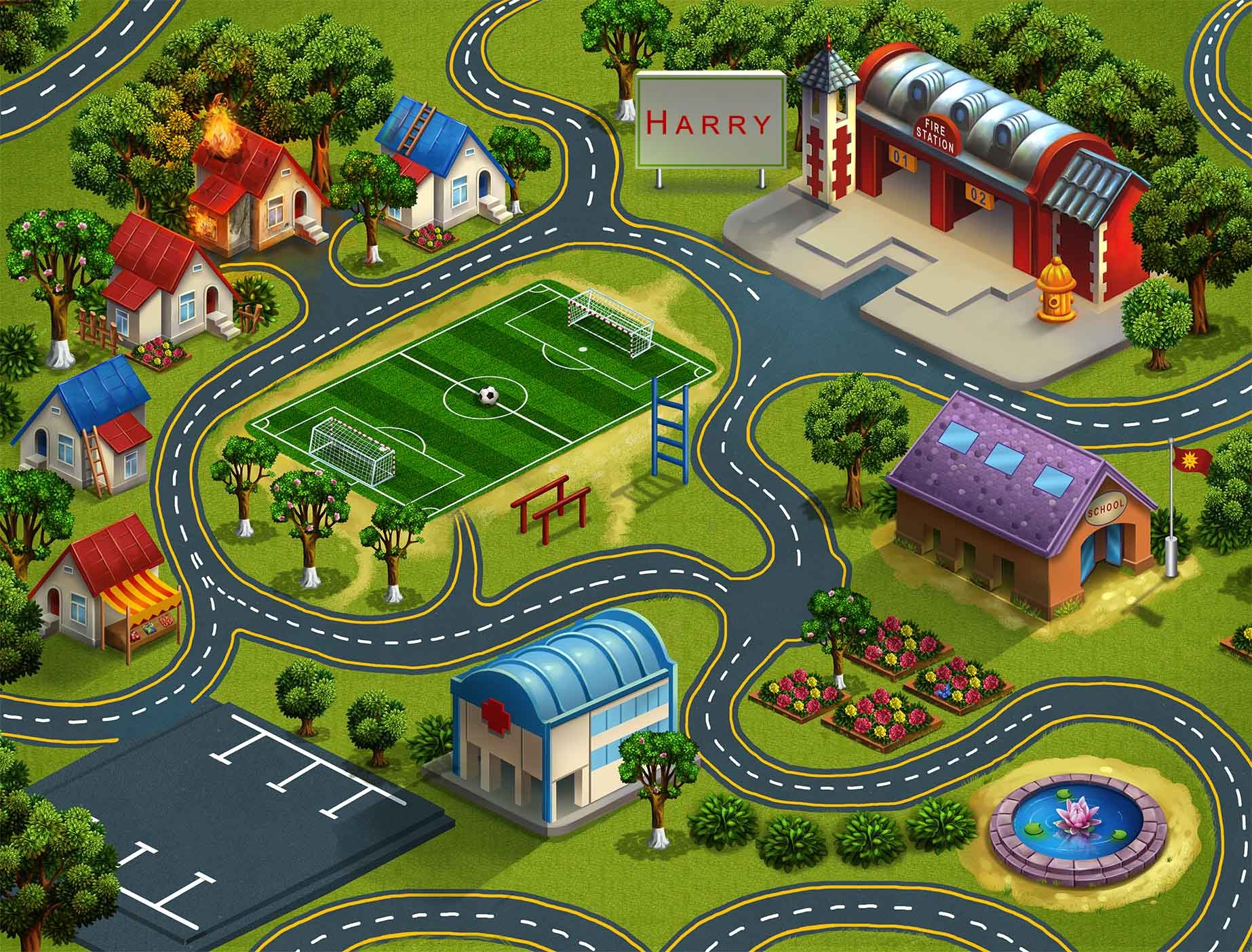  Fire & Rescue Playmat