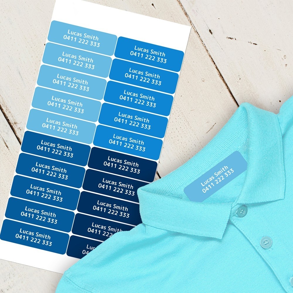 Blues Iron On Clothing Label CustomiseMe by Harvey Norman