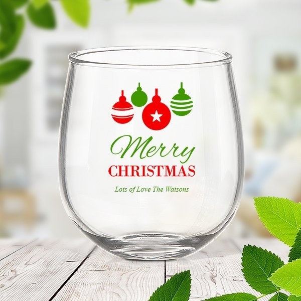 Bauble Stemless Wine Glass
