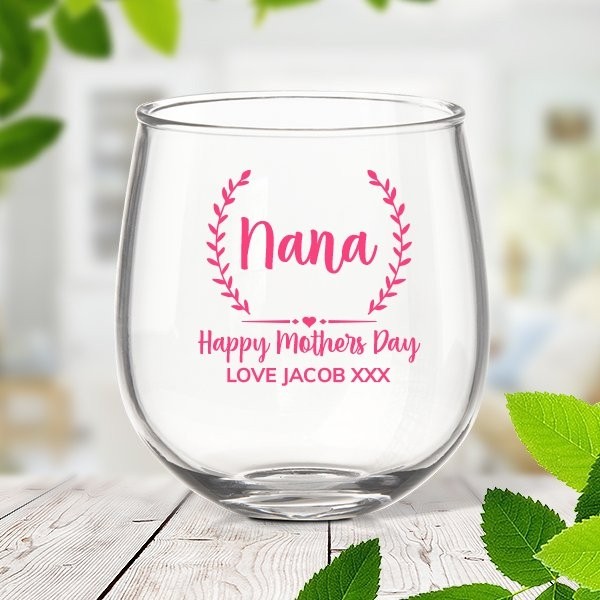 Crest Stemless Wine Glass