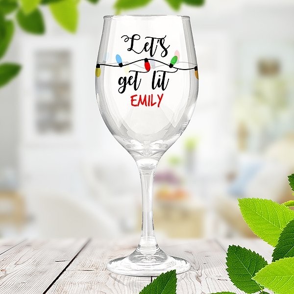 Get Lit Wine Glass