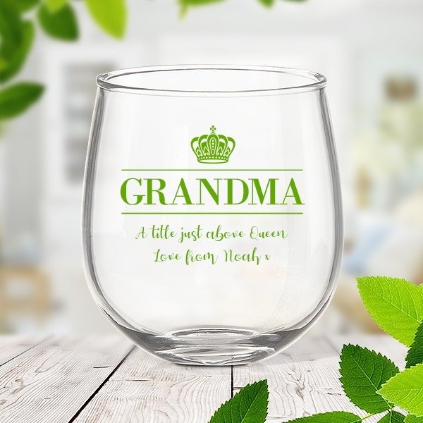 Grandma Stemless Wine Glass