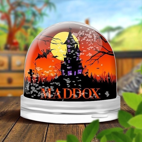 Haunted House Snow Globe