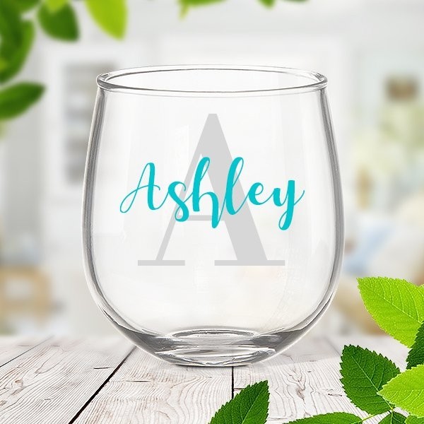 Monogram Stemless Wine Glass