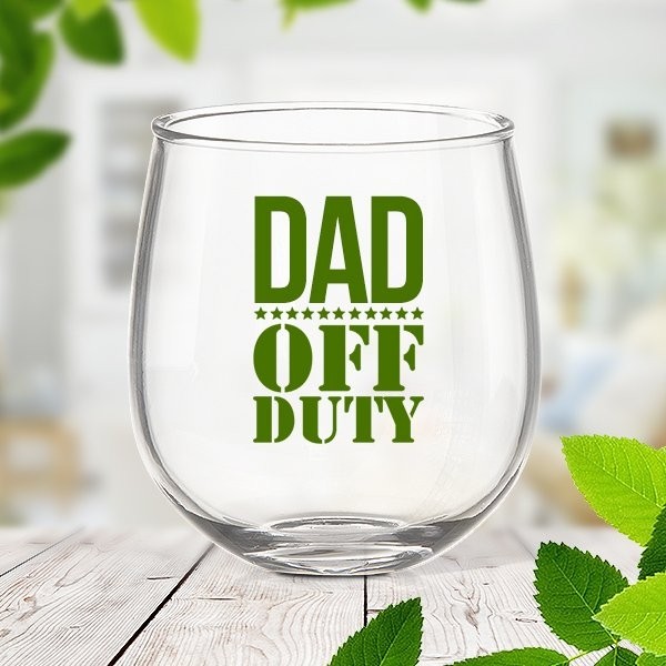 Off Duty Stemless Wine Glass