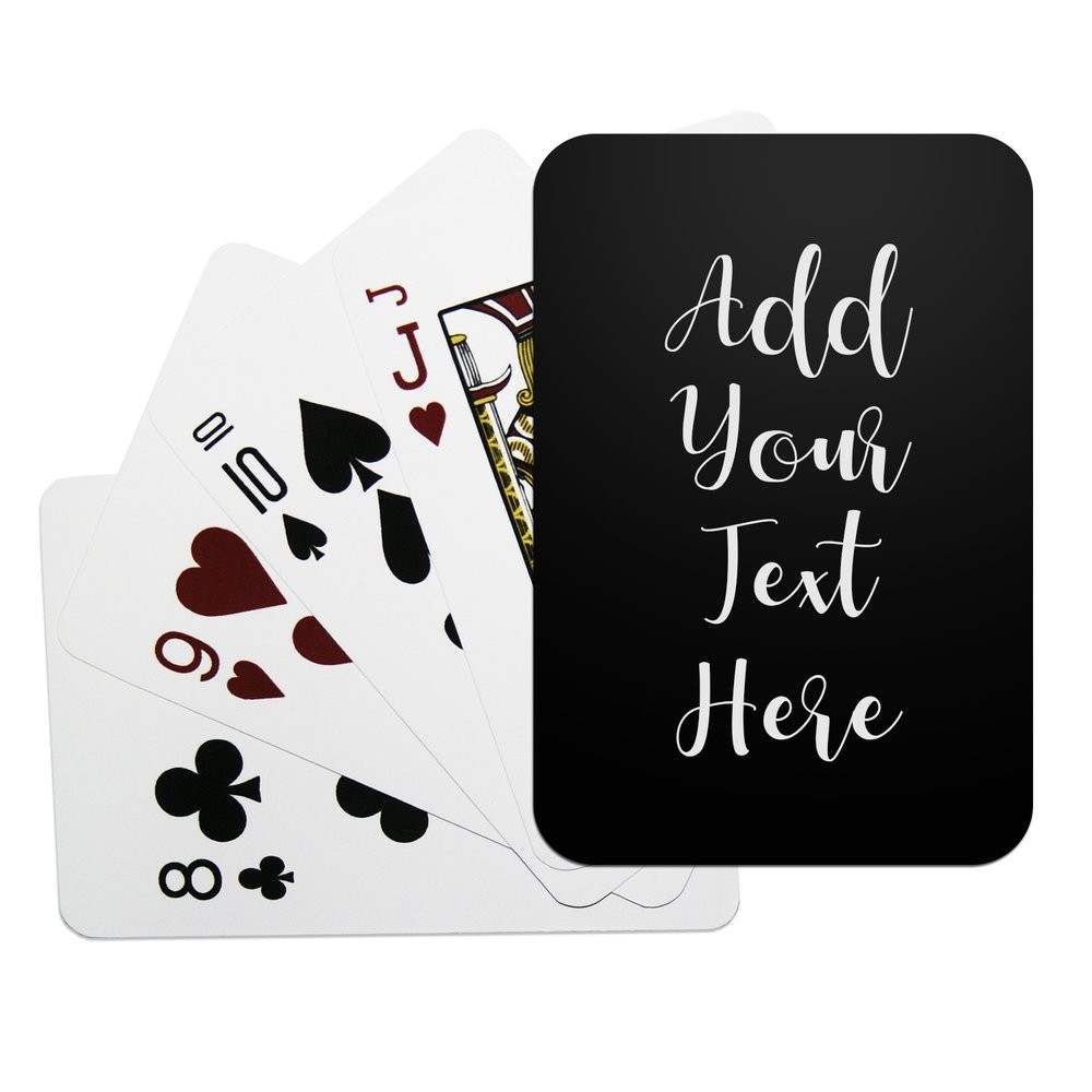 Add Your Own Message Playing Cards Add Your Own Message Playing Cards