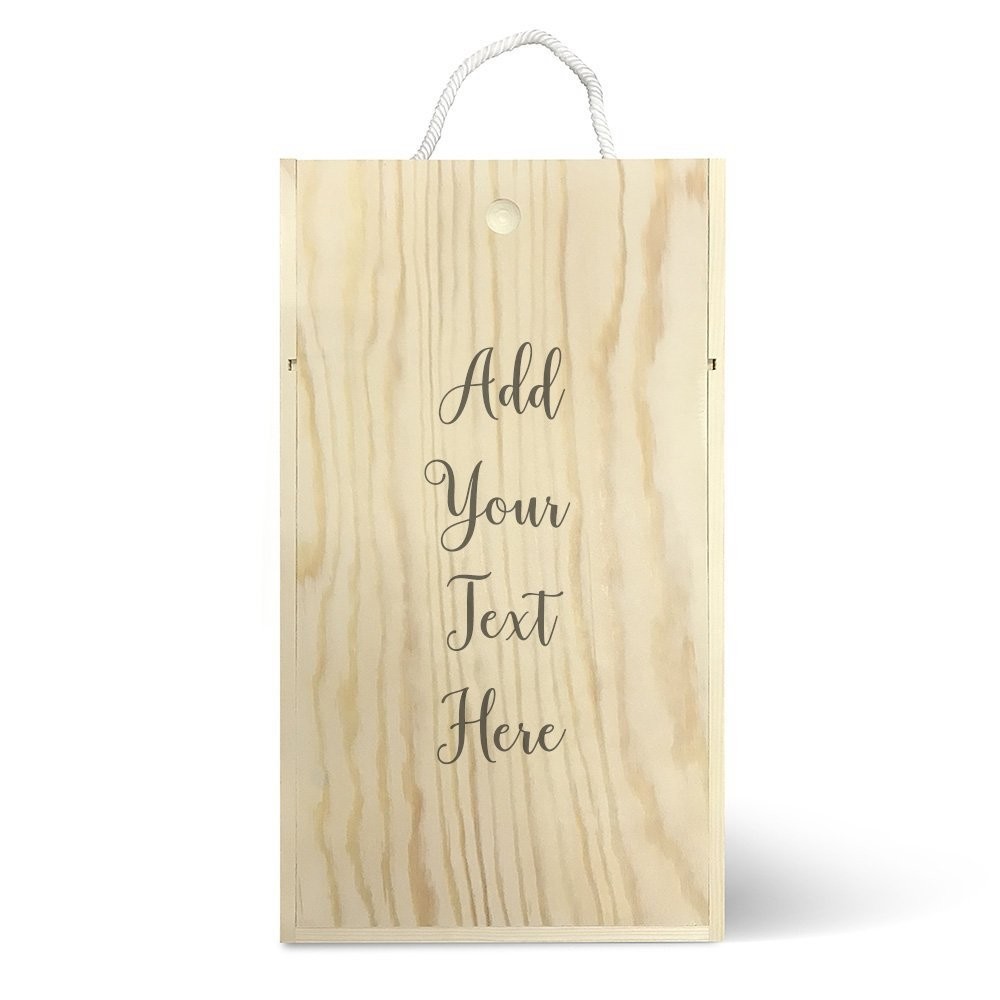 Add Your Own Message Double Wine Box