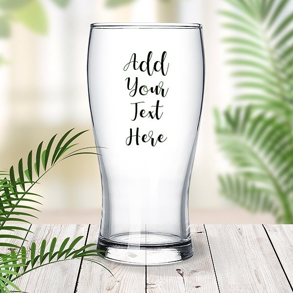 Add Your Own Message Standard Beer Glass