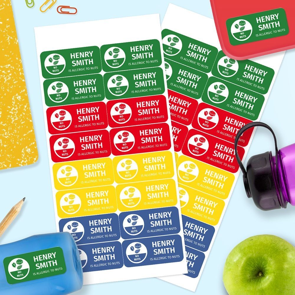 Classic Allergy Labels CustomiseMe by Harvey Norman