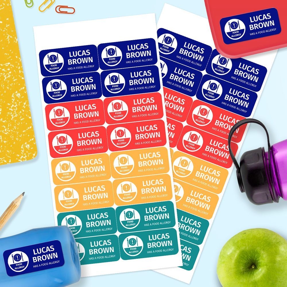 Marine Allergy Labels CustomiseMe by Harvey Norman