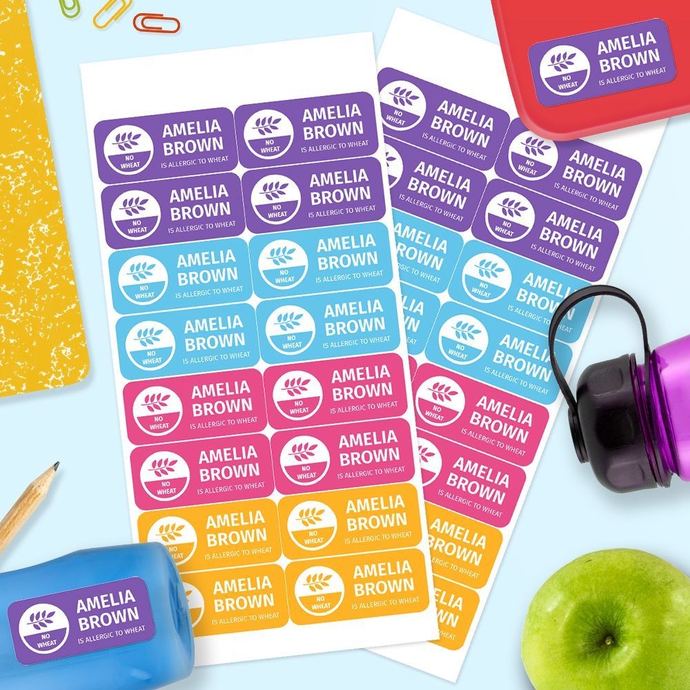 Vivid Allergy Labels CustomiseMe by Harvey Norman
