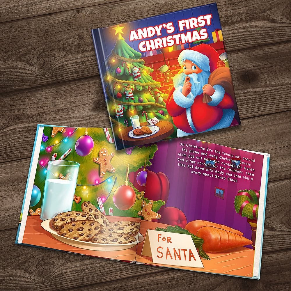 baby's first christmas personalised story book