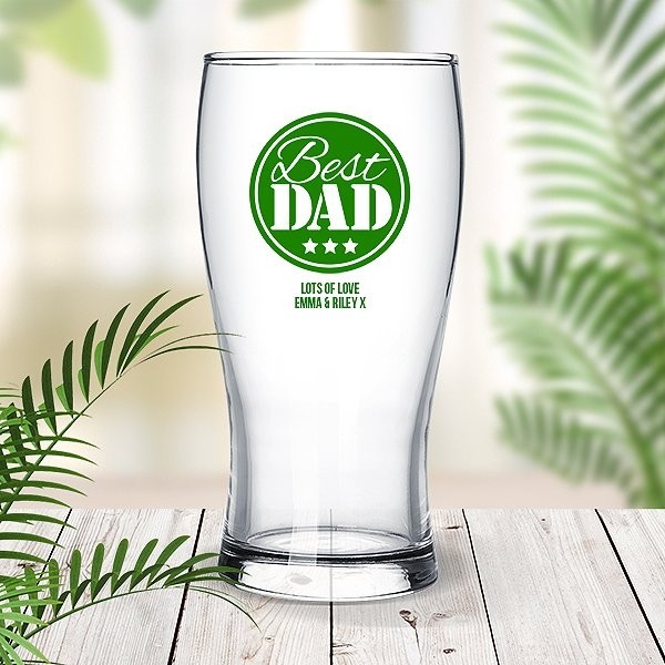 Best Dad Standard Beer Glass