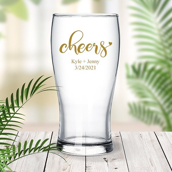 Couple Cheers Standard Beer Glass