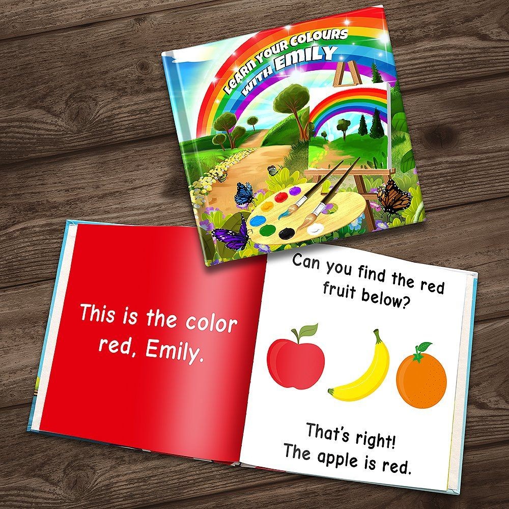 "Learn Your Colours" Personalised Story Book