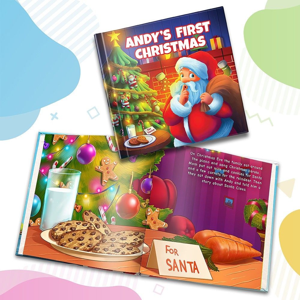 Baby's first christmas cheap personalised story book
