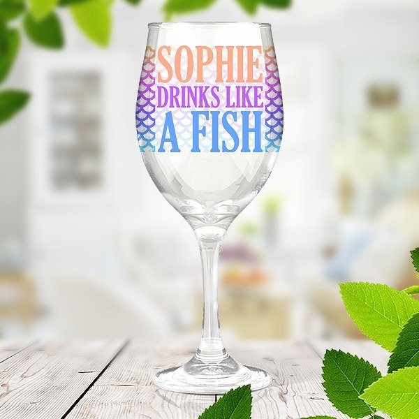 Fish Wine Glass