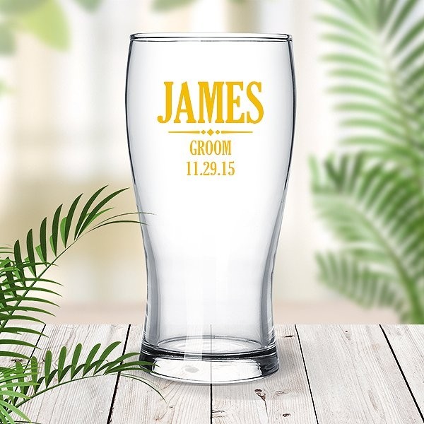 Groom Standard Beer Glass