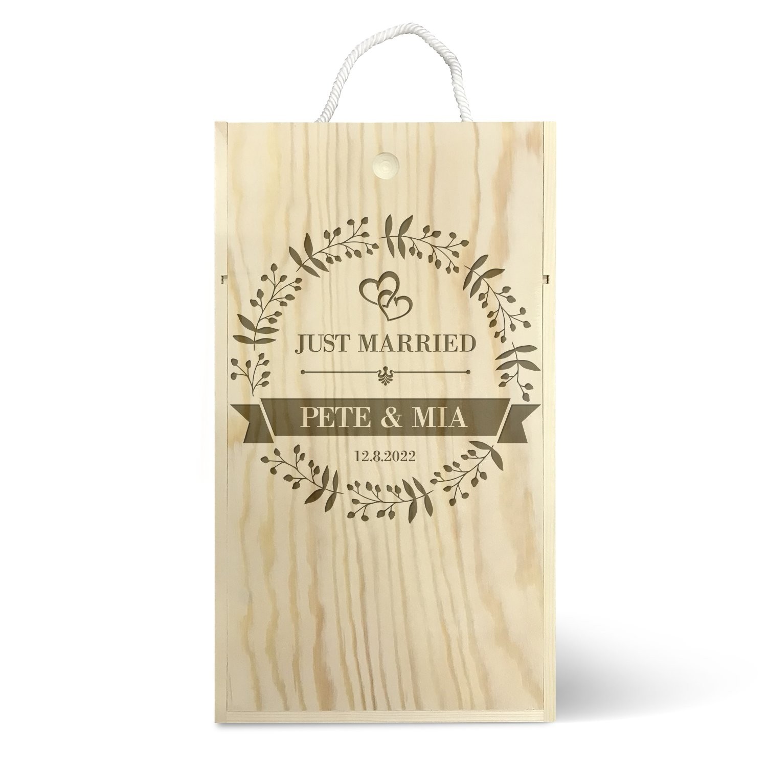 Just Married Double Wine Box