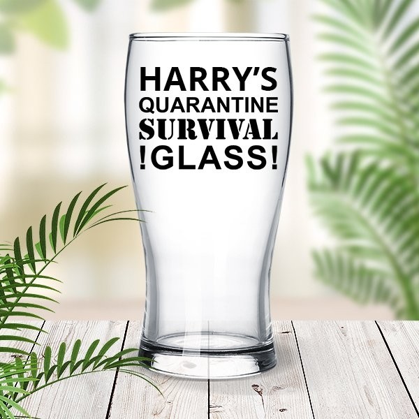 Quarantine Standard Beer Glass