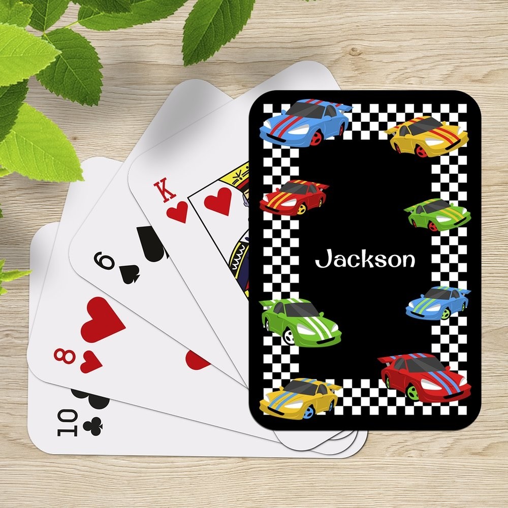 Race Cars Playing Cards
