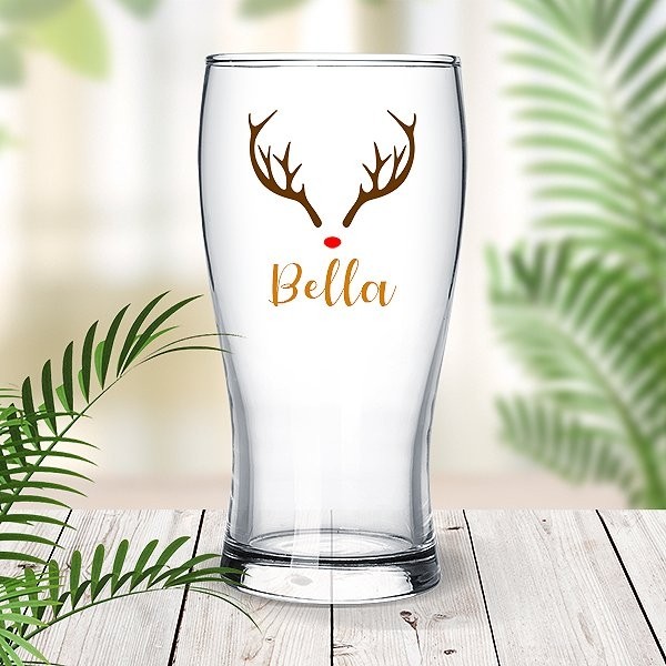 Reindeer Standard Beer Glass