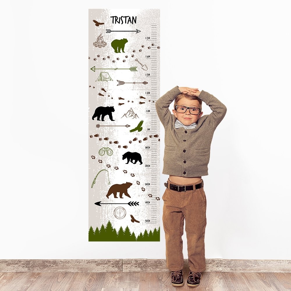 Wilderness Wall Decal Height Chart CustomiseMe by Harvey Norman