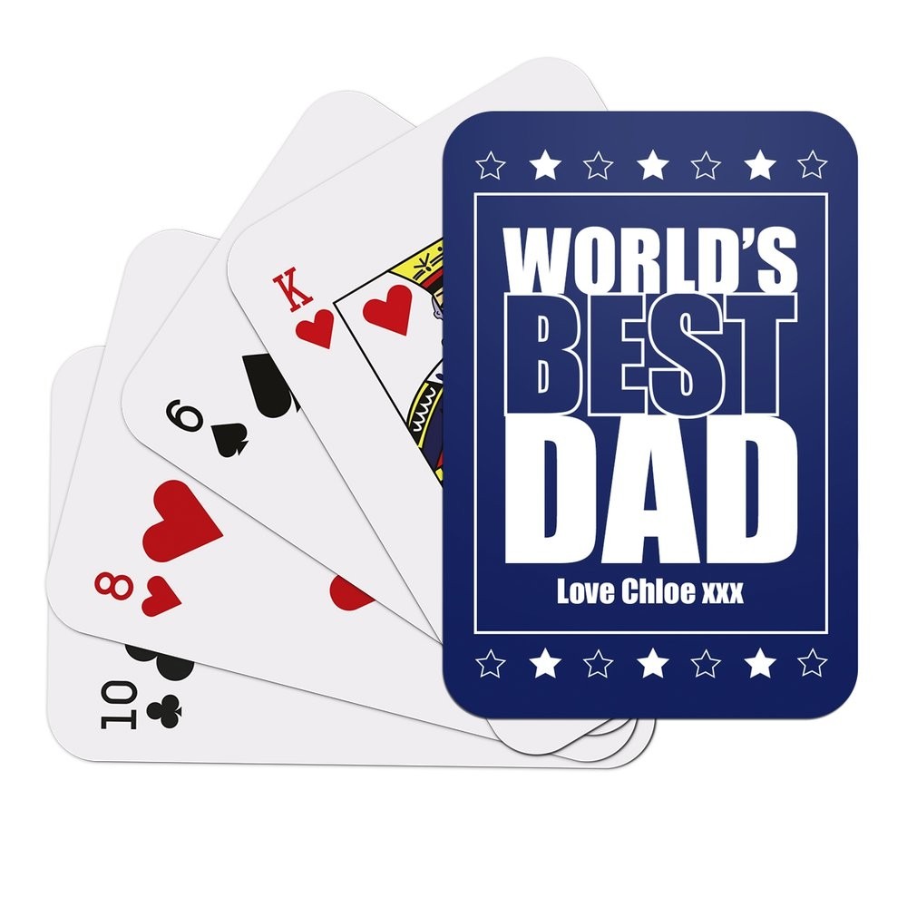 World's Best Dad Playing Cards