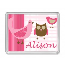 Fridge Magnet with Pink Bird