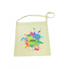 Splatter Design Calico Tote Bag