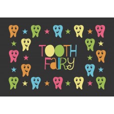 Tooth Fairy Postcard, Black Design