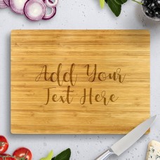 Add Your Own Message Bamboo Cutting Board