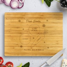 Santa Bamboo Cutting Board