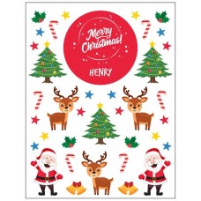 Red Christmas Sticker Pack