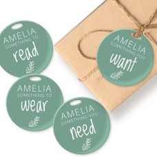 Acrylic Gift Tags - Set of 4