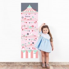 Party Wall Decal Height Chart