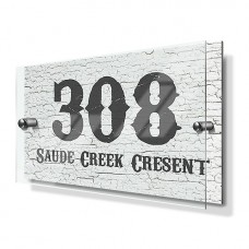 Weathered Paint Effect Premium Acrylic Front House Sign
