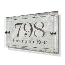 Rustic Effect Premium Acrylic Front House Sign