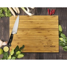 King Of The Kitchen Bamboo Cutting Board