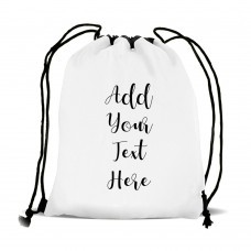 Add Your Own Message Drawstring Sports Bag