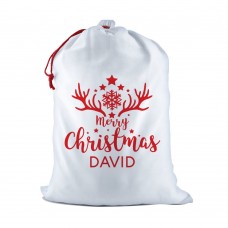 Antler White Santa Sack