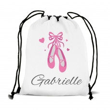 Ballet Shoes Drawstring Sports Bag