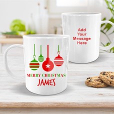 Bauble White Plastic Mug